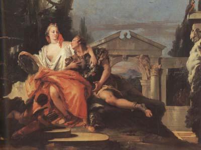 Giovanni Battista Tiepolo Rinaldo and Armida (mk08) oil painting picture